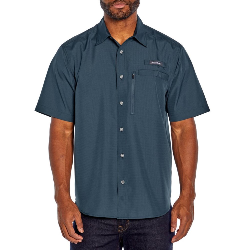NWT Eddie Bauer Men's Woven Tech Shirt